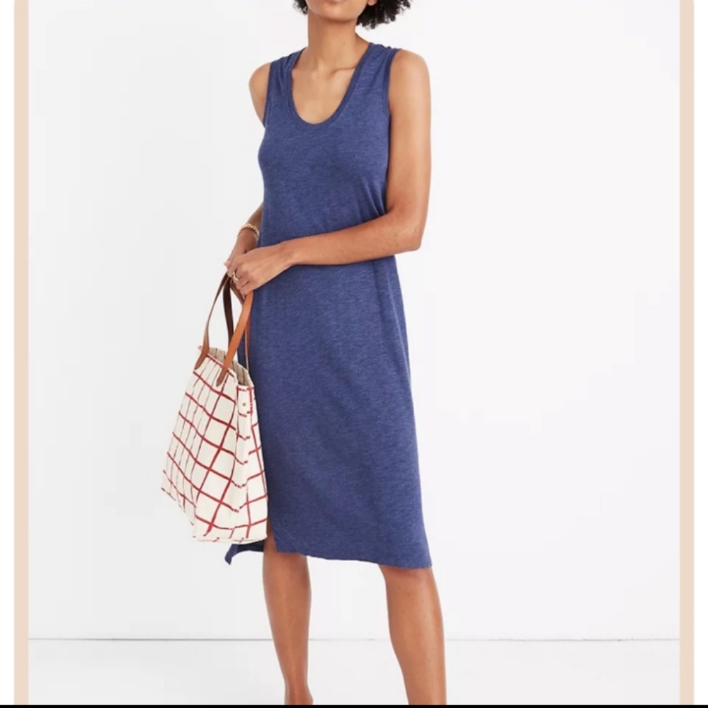 🆕Madewell | Jersey Knit Tank Dress - Blue Size XXS